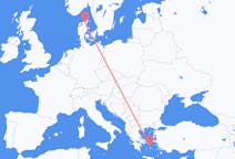 Flights from Aalborg to Mykonos