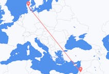 Flyreiser fra Amman, Jordan til Billund, Danmark