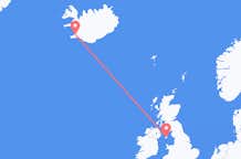 Flyreiser fra Douglas, Isle of Man til Reykjavík, Island