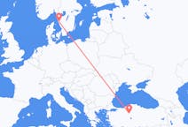 Flyreiser fra Ankara, Tyrkia til Göteborg, Sverige