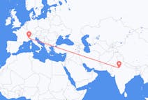 Flug frá Jaipur, Indlandi til Tórínó, Ítalíu