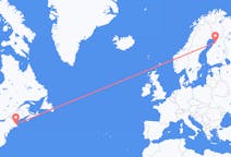 Flyrejser fra Boston til Oulu