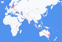 Flyreiser fra Moruya, Australia, til Gdansk, Australia