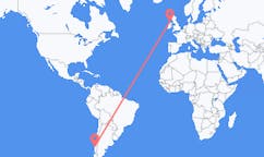 Flyg från Valdivia, Chile till Derry, Nordirland