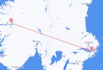 从松达尔飞往斯德哥尔摩的航班