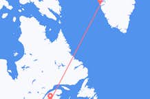 米国のプレスク アイルから、グリーンランドのヌークまでのフライト