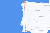Flights from Faro District to La Coruña