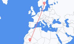 Flyreiser fra Nema, Mauritania til Oerebro, Sverige