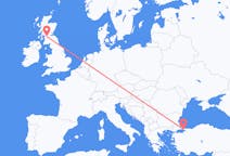 Flights from Istanbul in Turkey to Glasgow in Scotland
