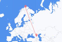 Fly fra Vladikavkaz til Lakselv