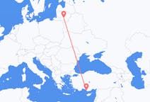 出发地 立陶宛出发地 考那斯目的地 土耳其加济帕萨的航班