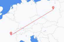 Flyreiser fra Lyon, til Warszawa