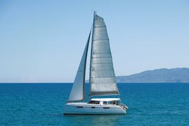 Morning Catamaran Cruise to Kleftiko Bay Milos