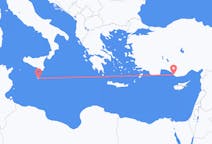 Flyreiser fra Malta, til Gazipaşa