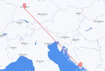 Flyreiser fra Stuttgart, Tyskland til Brač, Kroatia