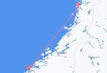 Loty z Sandnessjøen, Norwegia do Ålesund, Norwegia