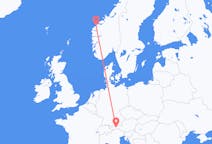 出发地 挪威从 奥勒松目的地 奥地利因斯布鲁克的航班