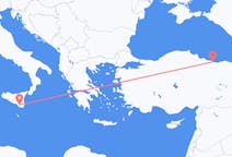 เที่ยวบิน จากออร์ดู, ตุรกี ไปยัง Comiso, อิตาลี