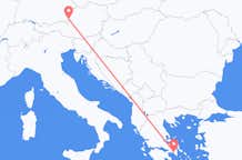 Flyreiser fra Athen, til Salzburg