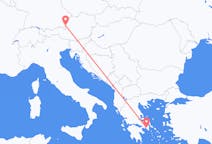 Lennot Ateenasta Salzburgiin