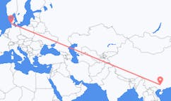 出发地 中国柳州市目的地 丹麦埃斯比约的航班