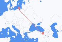 Flyreiser fra Bingöl, Tyrkia til Gdańsk, Polen