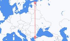 Flyreiser fra Edremit, Tyrkia til Tartu, Estland