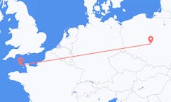 Flyrejser fra Sankt Peter Port, Guernsey til Łódź, Polen
