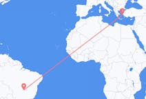 Flights from Goiânia, Brazil to Icaria, Greece