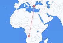 Flights from Kuito, Angola to Icaria, Greece