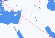 Vluchten van Doha, Qatar naar Edremit, Turkije