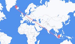 Flyreiser fra Yogyakarta, Indonesia til Reykjavik, Island
