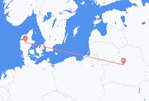 Fly fra Karup til Minsk
