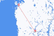 Fly fra Vaasa til Tampere