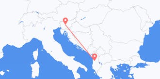 Flights from Slovenia to Albania
