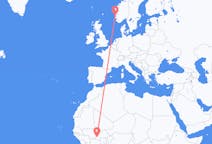 Flights from Bobo-Dioulasso, Burkina Faso to Stord, Norway