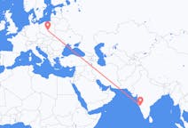 Flights from Belgaum, India to Łódź, Poland