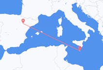 出发地 马耳他出发地 马耳他目的地 西班牙萨拉戈萨的航班