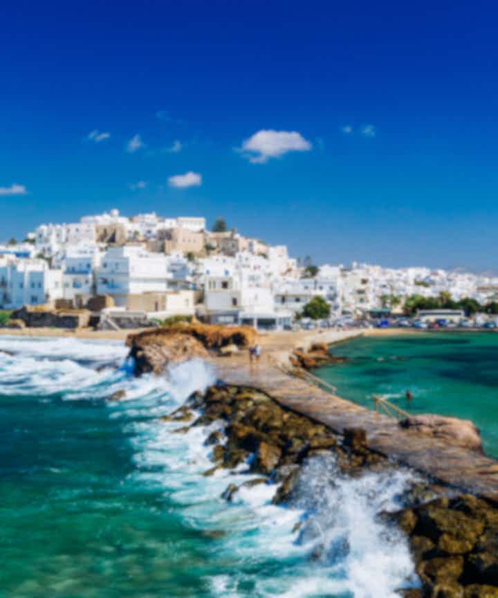 Flights from Oujda, Morocco to Naxos, Greece