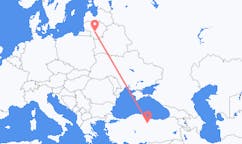 Flights from Tokat to Kaunas