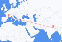 Flyg från Bharatpur, Nepal till Montpellier, Frankrike
