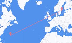 Loty z miasta Bermuda do miasta Sztokholm