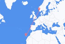 Flights from San Sebastián de La Gomera, Spain to Stavanger, Norway