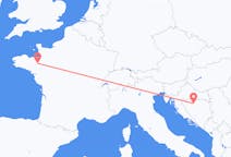 Flyreiser fra Banja Luka, Bosnia-Hercegovina til Rennes, Frankrike