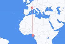 Flyreiser fra São Tomé, til Marseille