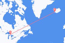 เที่ยวบินจาก ซูเซนต์มารี, แคนาดา ไปยัง Reykjavík, ไอซ์แลนด์