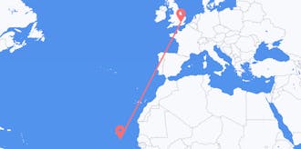 Flyrejser fra Kap Verde til Storbritannien