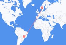 Flights from Curitiba, Brazil to Gothenburg, Sweden