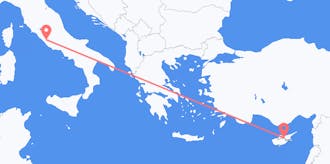 Vluchten van Italië naar Cyprus
