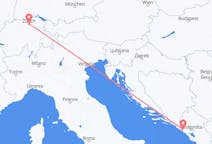 Vluchten van Tivat, Montenegro naar Zürich, Zwitserland